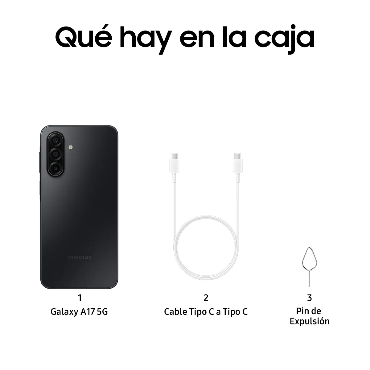 SAMSUNG GALAXY A17 5G — Black